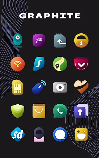 Graphite Icon Pack Android 2