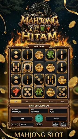 Royal Slots Mahjong Hitam 2