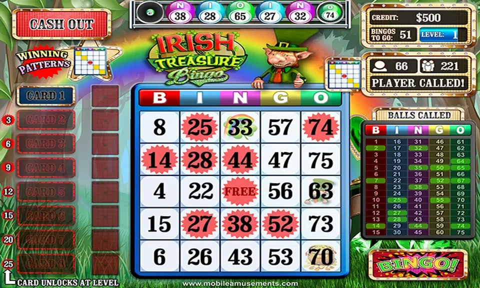 Irish Treasure Bingo 1