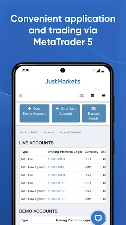 JustMarkets Copytrading 2