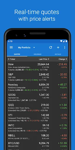 My Stocks Portfolio & Market 1