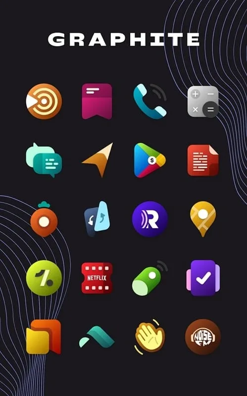 Graphite Icon Pack Android 4