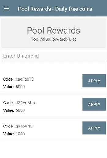 Pool Rewards - Daily Free Coins 3