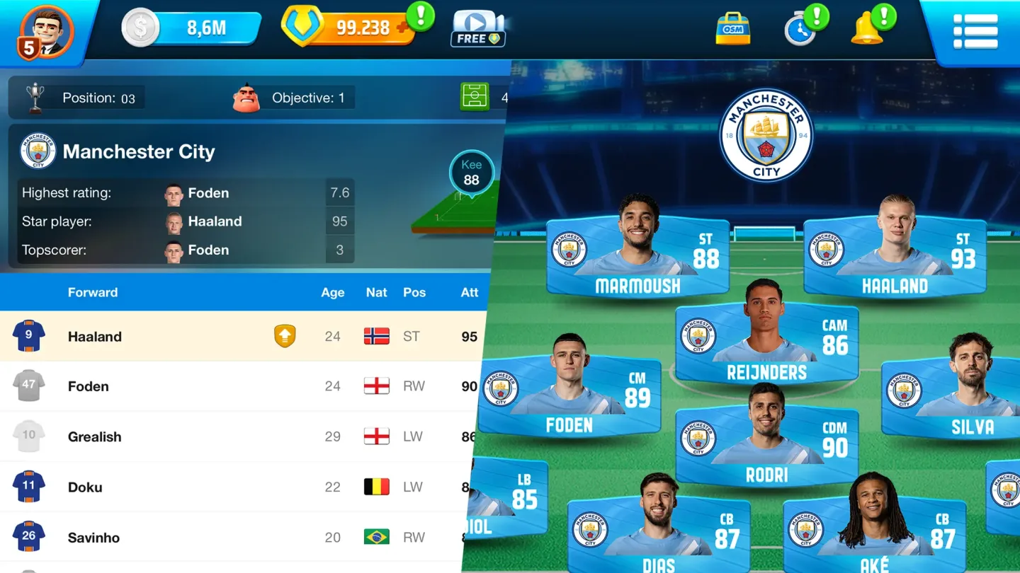 OSM 25/26 Soccer Manager Game 1