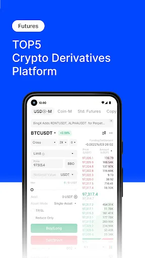 BingX Trade BTC, Buy Crypto 3