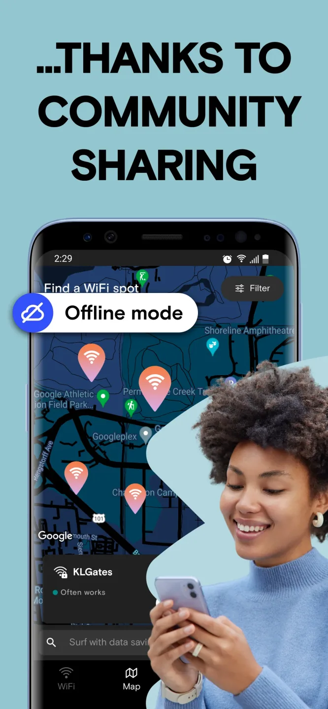 WiFi Passwords Map Instabridge 2