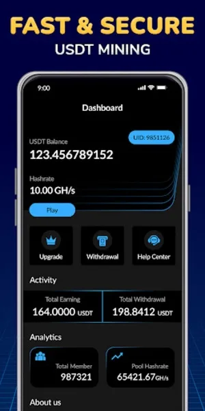 USDT Mining, Crypto USDT Miner 4