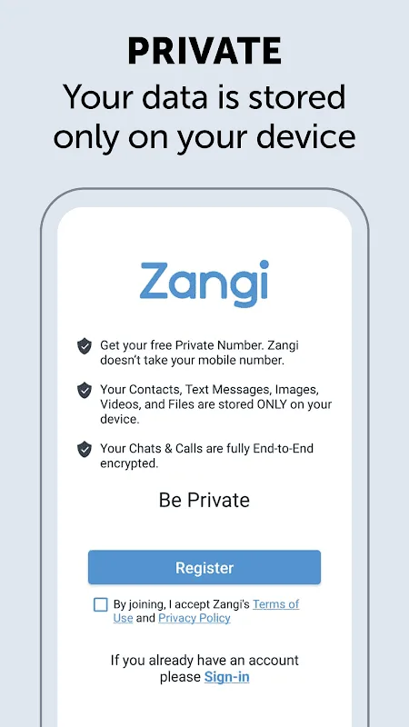 Zangi Private Messenger 1