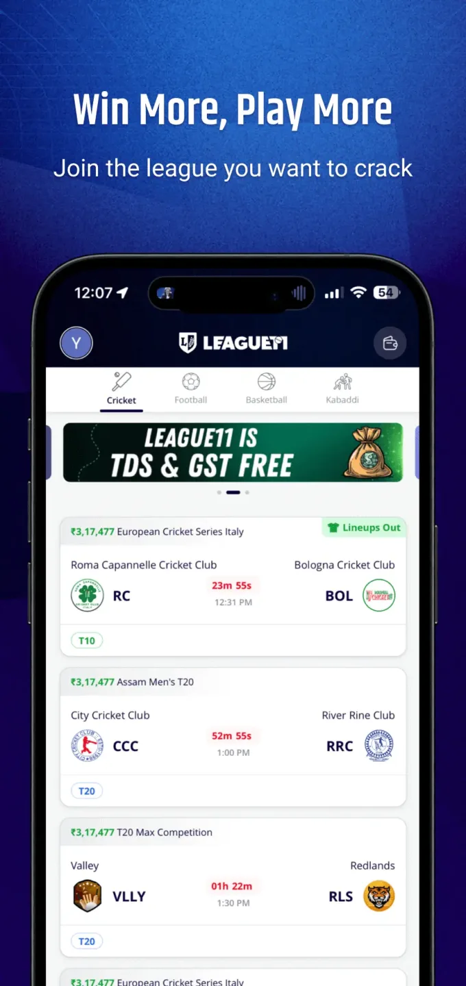 League11 - Sports Fantasy App 2