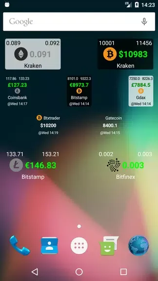 Bitcoin Ticker Widget 1