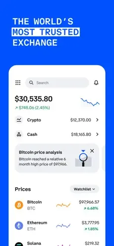 Coinbase: Buy BTC, ETH, SOL 4