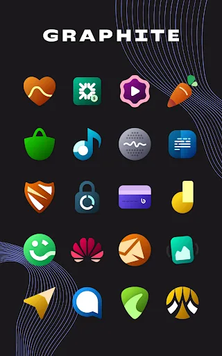 Graphite Icon Pack Android 3