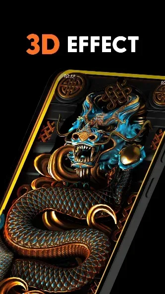 Dragon Snake Wallpaper 3D 4K 2