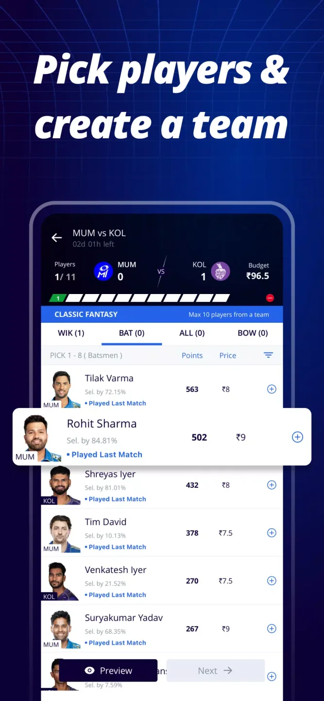 League11 - Sports Fantasy App 6