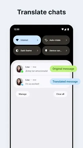 Bubble Screen Translate Mod 3