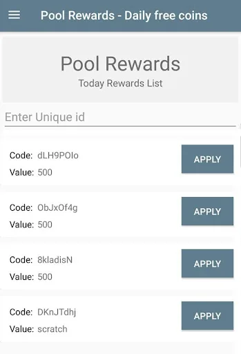 Pool Rewards - Daily Free Coins 4