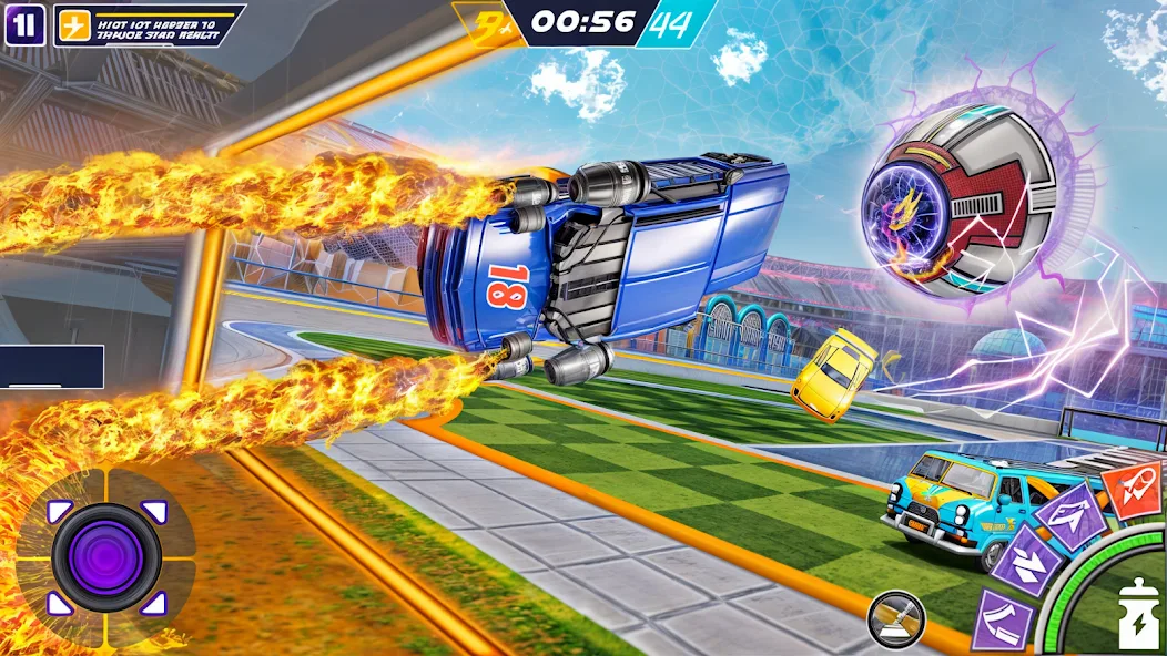 Rocket Car: Car Ball Games Mod 3