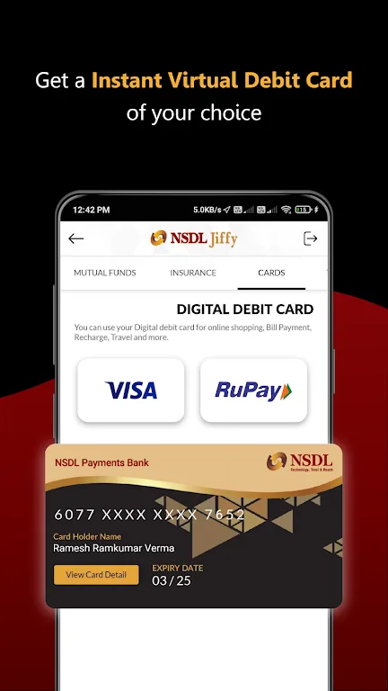 NSDL Jiffy: Zero Balance A/C 2