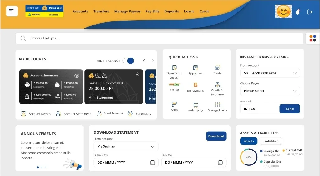 IndOASIS - Indian Bank Mobile 1