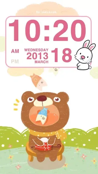 Zodiac sign Clock Widget 1