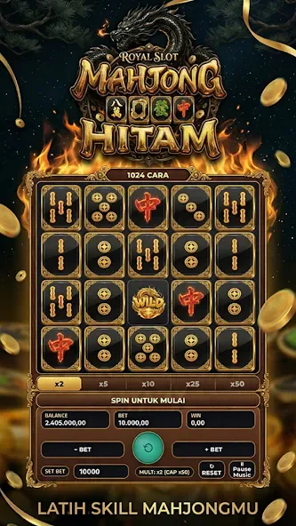 Royal Slots Mahjong Hitam 3