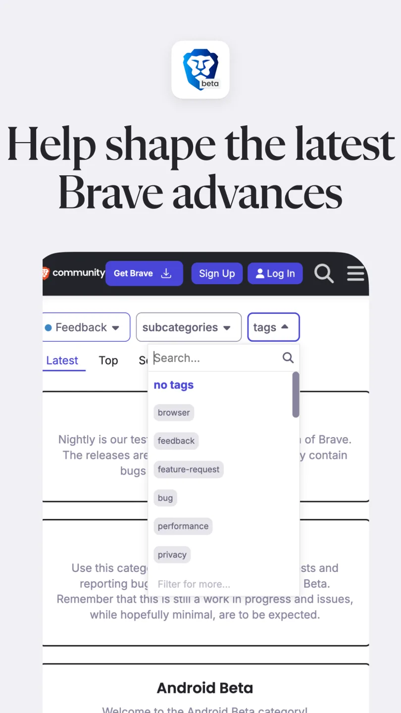 Brave Beta 1