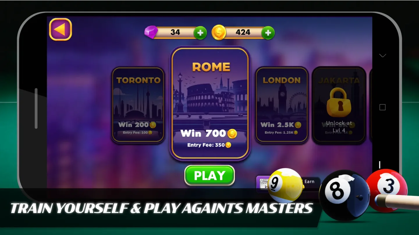 8 Ball Billiards Offline Pool 2