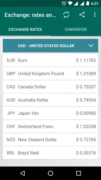 XRT: Exchange rates, converter 1